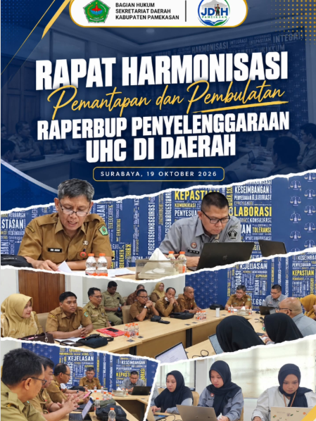 Rapat Harmonisasi, Pemantapan, dan Pembulatan Raperbup Penyelenggaraan UHC